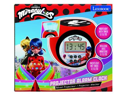 Lexibook Budík Čarovná Lienka so stropným projektorom