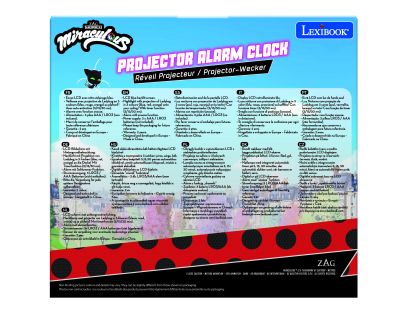 Lexibook Budík Čarovná Lienka so stropným projektorom