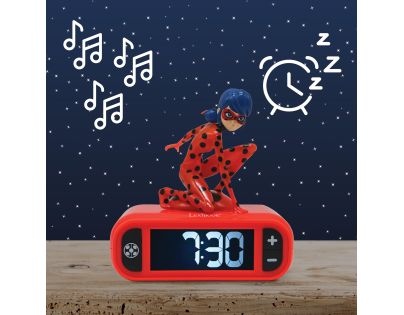 Lexibook Budík Čarovná Lienka so svietiacou figúrkou