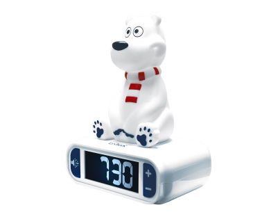 Lexibook Budík ľadový medveď so svietiacou figúrkou