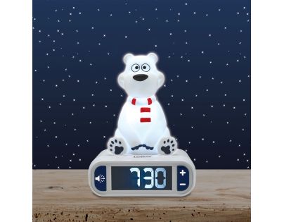 Lexibook Budík ľadový medveď so svietiacou figúrkou