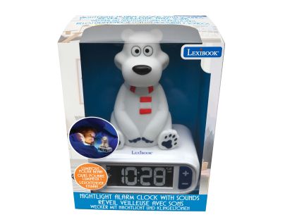 Lexibook Budík ľadový medveď so svietiacou figúrkou