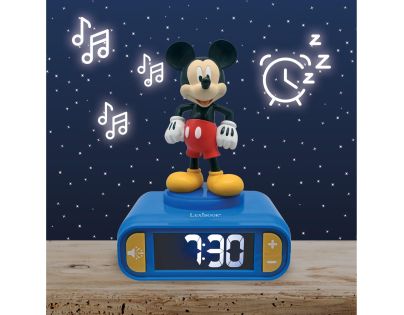 Lexibook Budík Mickey so svietiacou figúrkou