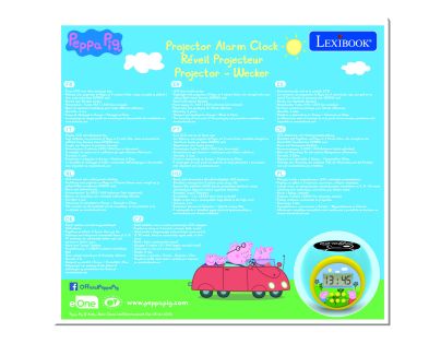 Lexibook Budík Prasiatko Peppa so stropným projektorom