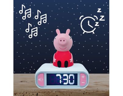 Lexibook Budík Prasiatko Peppa so svietiacou figúrkou