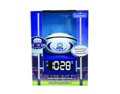 Lexibook Budík rugby so svietiacou loptou