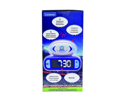 Lexibook Budík rugby so svietiacou loptou