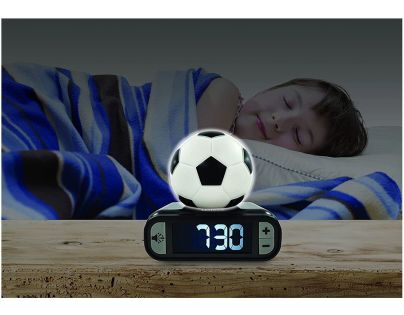 Lexibook Budík s nočným 3D svetlom Futbalová edícia