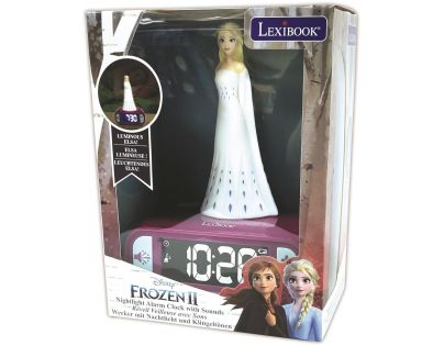 Lexibook Budík s nočným 3D svetlom Ľadové kráľovstvo Elsa