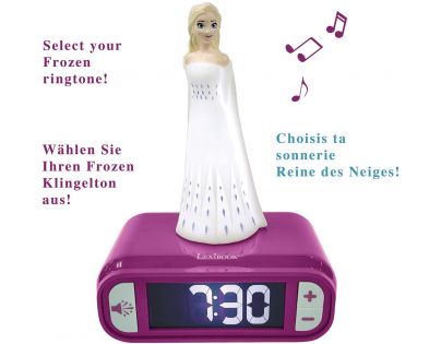 Lexibook Budík s nočným 3D svetlom Ľadové kráľovstvo Elsa