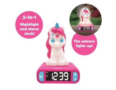 Lexibook Budík so svietiacou figúrkou Jednorožec