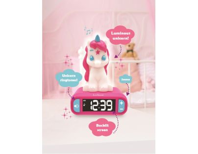 Lexibook Budík so svietiacou figúrkou Jednorožec