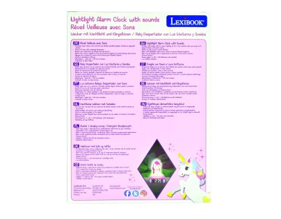 Lexibook Budík so svietiacou figúrkou Jednorožec