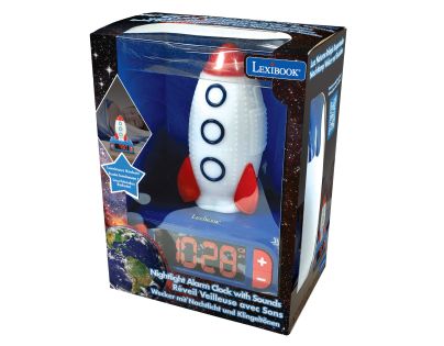 Lexibook Budík so svietiacou raketou
