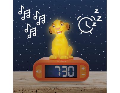 Lexibook Budík Simba so svietiacou figúrkou