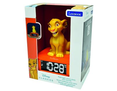 Lexibook Budík Simba so svietiacou figúrkou