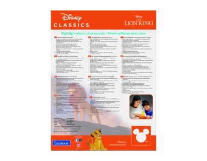 Lexibook Budík Simba so svietiacou figúrkou