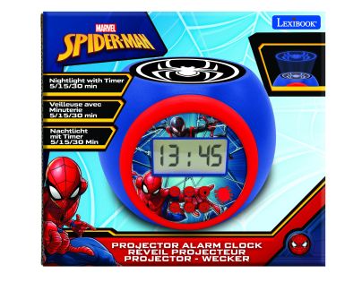 Lexibook Budík Spiderman so stropným projektorom