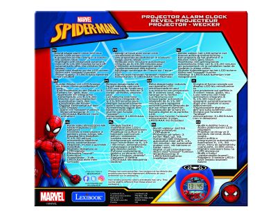 Lexibook Budík Spiderman so stropným projektorom