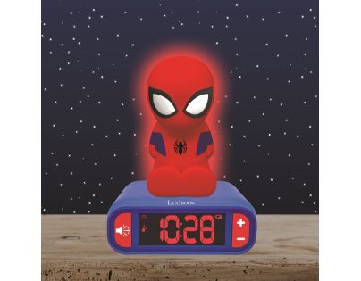 Lexibook Budík Spiderman so svietiacou figúrkou