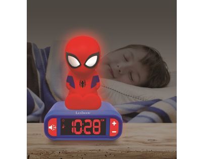 Lexibook Budík Spiderman so svietiacou figúrkou