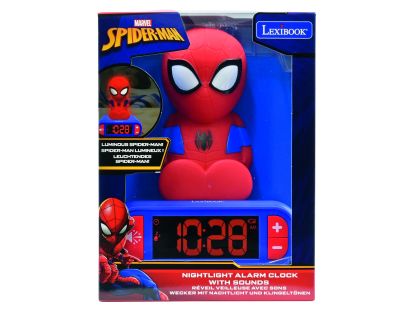 Lexibook Budík Spiderman so svietiacou figúrkou