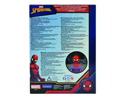 Lexibook Budík Spiderman so svietiacou figúrkou