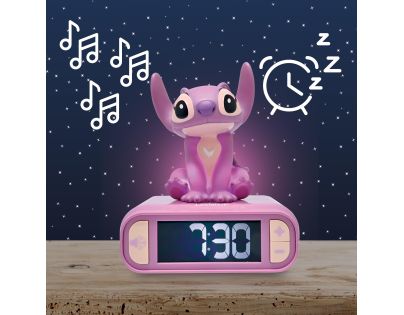 Lexibook Budík Stitch Angel so svietiacou figúrkou