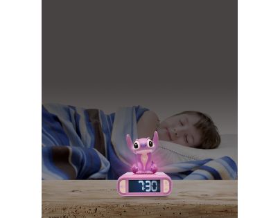 Lexibook Budík Stitch Angel so svietiacou figúrkou