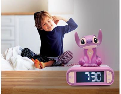 Lexibook Budík Stitch Angel so svietiacou figúrkou