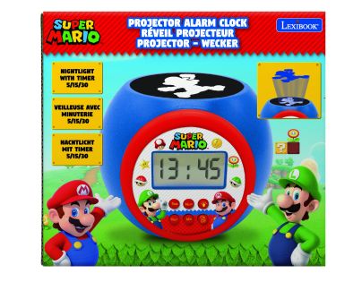 Lexibook Budík Super Mario so stropným projektorom