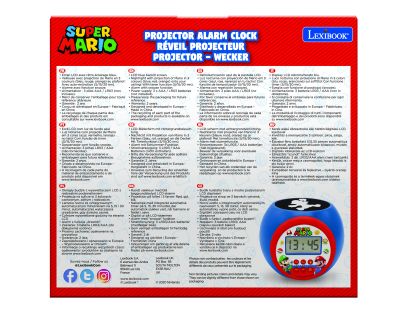 Lexibook Budík Super Mario so stropným projektorom