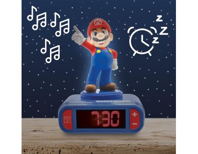 Lexibook Budík Super Mario so zvukmi