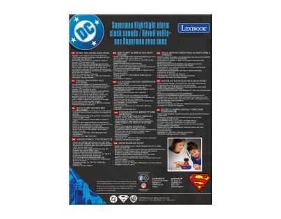 Lexibook Budík Superman so svietiacou figúrkou
