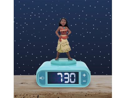 Lexibook Budík Vaiana so svietiacou figúrkou