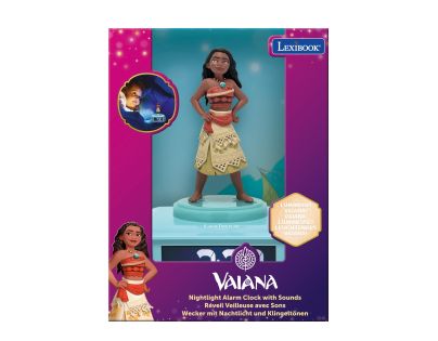 Lexibook Budík Vaiana so svietiacou figúrkou