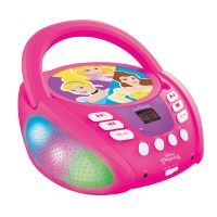 Lexibook CD prehrávač Disney princeznej s bluetooth a svetelnými efektmi