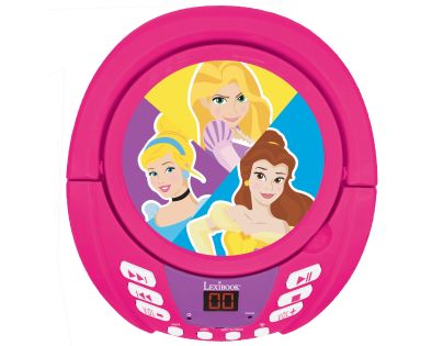 Lexibook CD prehrávač Disney princeznej s bluetooth a svetelnými efektmi