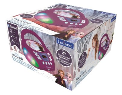 Lexibook CD prehrávač Frozen s bluetooth a svetelnými efektmi