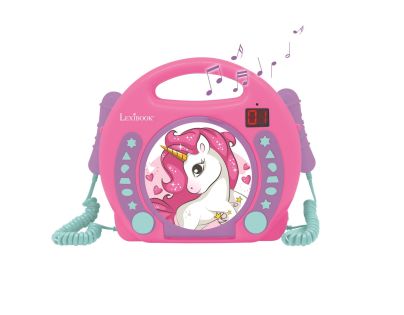 Lexibook CD prehrávač Jednorožec s 2 mikrofónmi