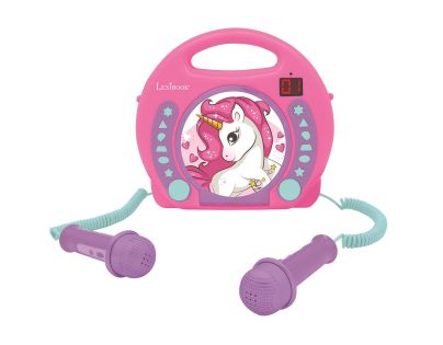 Lexibook CD prehrávač Jednorožec s 2 mikrofónmi