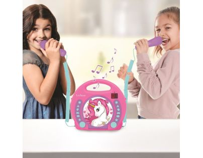 Lexibook CD prehrávač Jednorožec s 2 mikrofónmi