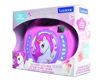 Lexibook CD prehrávač Jednorožec s 2 mikrofónmi