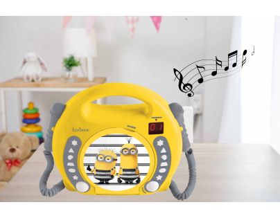 Lexibook CD prehrávač Mimoni s 2 mikrofónmi