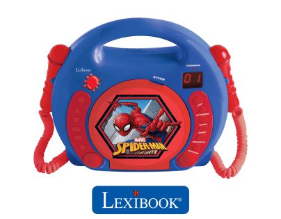 Lexibook CD prehrávač Spiderman s 2 mikrofónmi