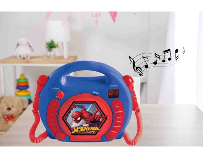 Lexibook CD prehrávač Spiderman s 2 mikrofónmi