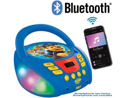 Lexibook CD přehrávač Labková patrola s bluetooth a svetelnými efektmi