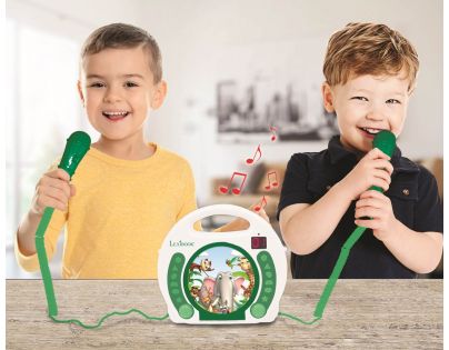 Lexibook CD prehrávač Zvieratká s 2 mikrofónmi