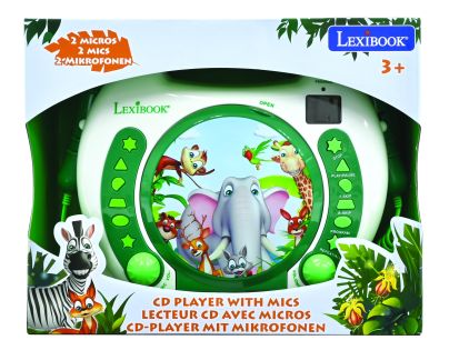 Lexibook CD prehrávač Zvieratká s 2 mikrofónmi