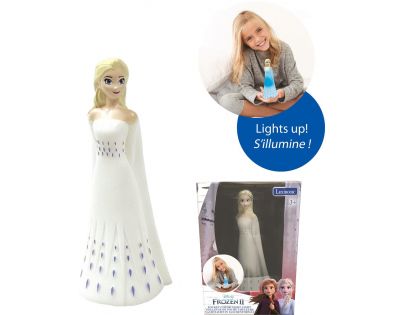 Lexibook Dizajnové nočné svetlo LED 3D Ľadové kráľovstvo Elsa 13 cm